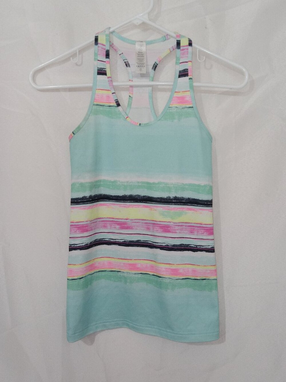 ivivva by Lululemon Tank Top Girls 10 Multicolor Stripe Racerback Athletic Yoga - Picture 1 of 10